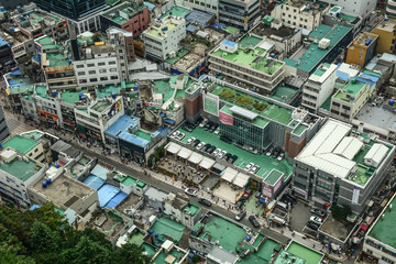 Aerial view of Busan, South Korea