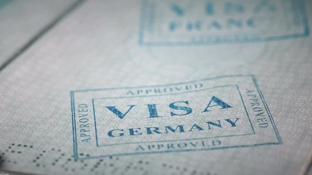put a stamp in the passport: Germany visa, approved