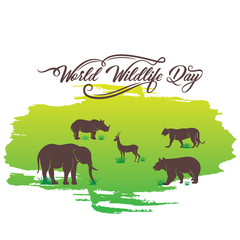 world wildlife day poster design