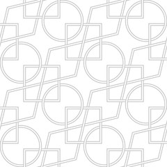 Gray and white geometric seamless pattern