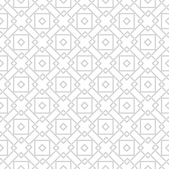 Fototapeta na wymiar Geometric seamless pattern. Gray sqaure print on white background