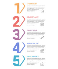 Five Steps - Infographic Template