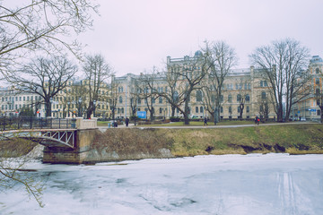 Old town, city center, peoples and architecture. Streets and nature. Travel photo 2019.