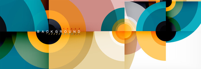 Abstract background circle design