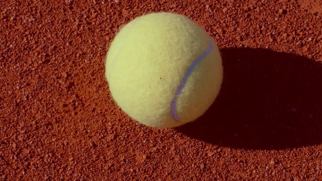 Hand Of A Ball kid Picking Up A Tennis Ball. 180fps