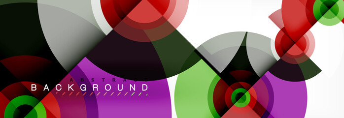 Obraz premium Circular vector abstract background