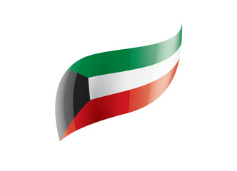 Kuwait flag, vector illustration on a white background