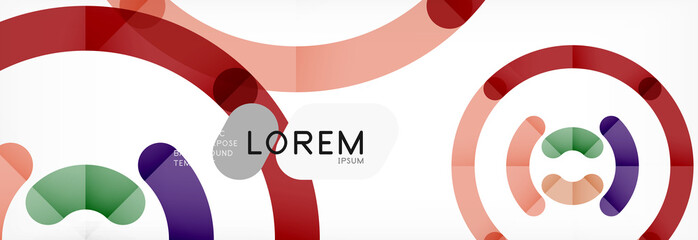 Obraz premium Circular lines design background