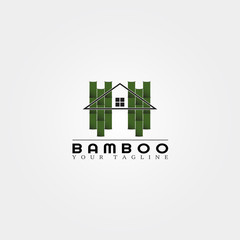 Bamboo logo template, creative vector design for business corporate,nature, elements, illustration.