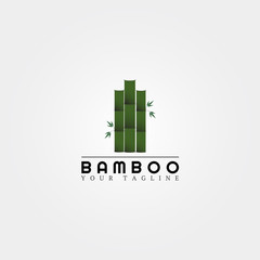 Bamboo logo template, creative vector design for business corporate,nature, elements, illustration.