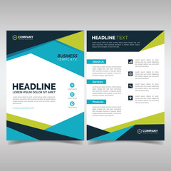 Business brochure design template