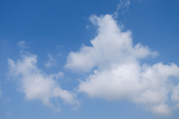 Fototapeta na wymiar Beautiful white clouds with blue sky background, tiny clouds.