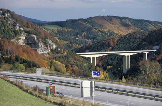 highway near schottwien, lower austria