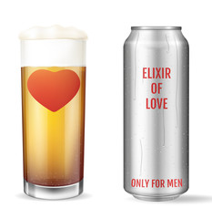 Elixir of love. Modern concept. Love potion. Only for men.