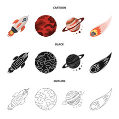 Isolated object of astronomy and technology  icon. Collection of astronomy and sky vector icon for stock.