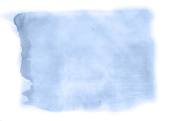 Obraz premium Abstract watercolor background hand-drawn on paper. Volumetric smoke elements. Navy blue color. For design, web, card, text, decoration, surfaces.
