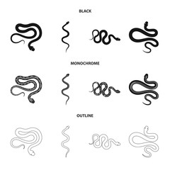 Vector illustration of mammal and danger logo. Collection of mammal and medicine vector icon for stock.