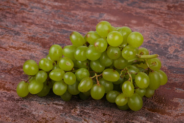 Sweet green grape branch