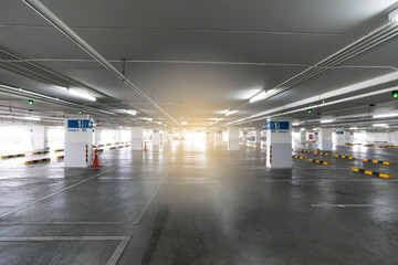 Parking space in department stores