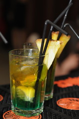 cocktail with vodka and lemon