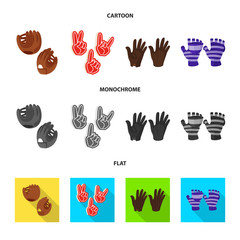 Isolated object of silhouette and safety symbol. Collection of silhouette and comfort vector icon for stock.