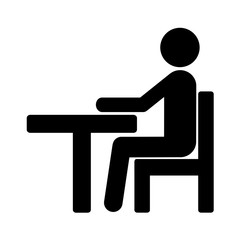 椅子に座る人