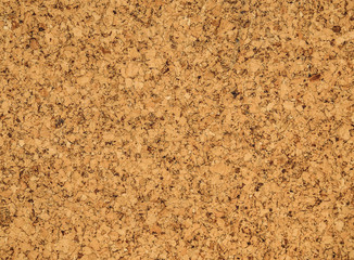 cork-board background texture.