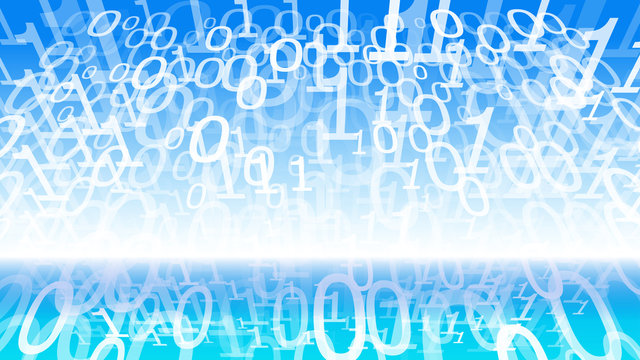 Computer technology conception backdrop, binary code vector concept