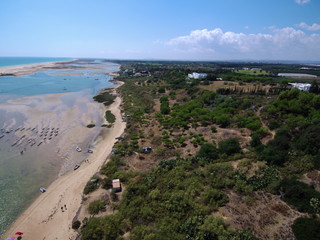 Drone in Algarve. Tavira. Portugal. Aerial photo