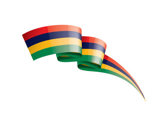 Mauritius flag, vector illustration on a white background