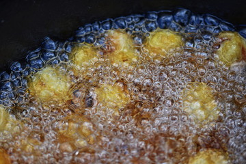 small potatoes fried in oil
