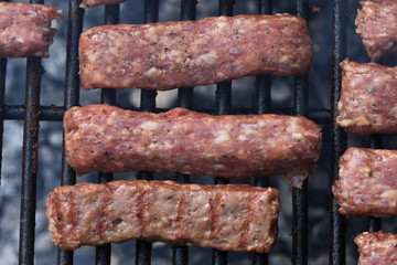 Romanian , Traditional food Meat Balls ,mici