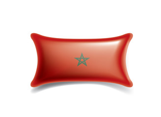 Morocco flag, vector illustration on a white background