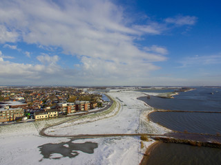 aerial view of Ochten from drone