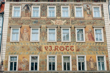 Obraz premium Prague, Czech Republic - 04 02 2013: Architecture, buildings and landmark. View of the streets of Praha