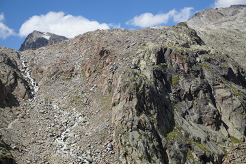 Bergwelt (Alpen) in Sölden, Tirol, Österreich