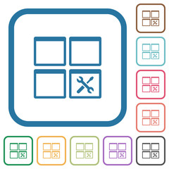 Dashboard tools simple icons