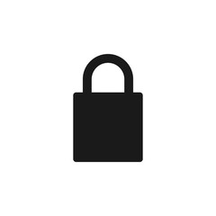 Padlock icon design template vector isolated