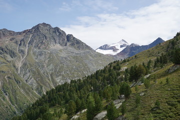 Bergwelt (Alpen) in Sölden, Tirol, Österreich