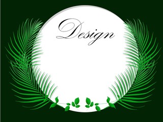 abstract background with leaves