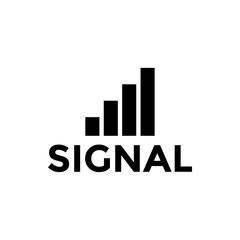 Signal icon design template vector isolated
