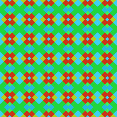 Seamless pattern background from a variety of multicolored squares.