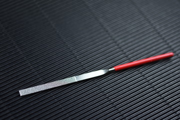 small red Rasp files isolated