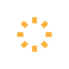 Sun icon design template vector isolated