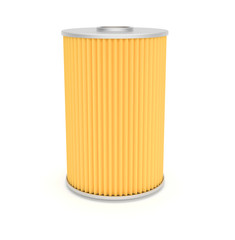 Oil filter. Inner element. 3d rendering illustration isolated