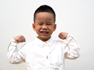little smiling asain boy with good health