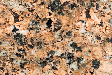 texture red marble with black spots. Texture of red marble closeup. Marble natural stone texture background. Granite Texture, Red Base with Black and Gray Spots