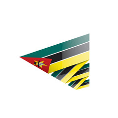 Fototapeta premium Mozambique flag, vector illustration on a white background