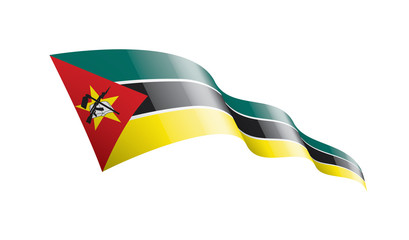 Mozambique flag, vector illustration on a white background