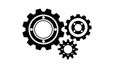 Vector Illustration of Gears Icon.